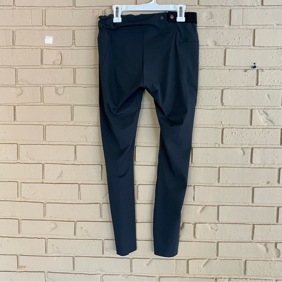 Aday Leggings Womens Small S Gray Crop Roll Stretch Pull On Adjustable Waist - Picture 4 of 9